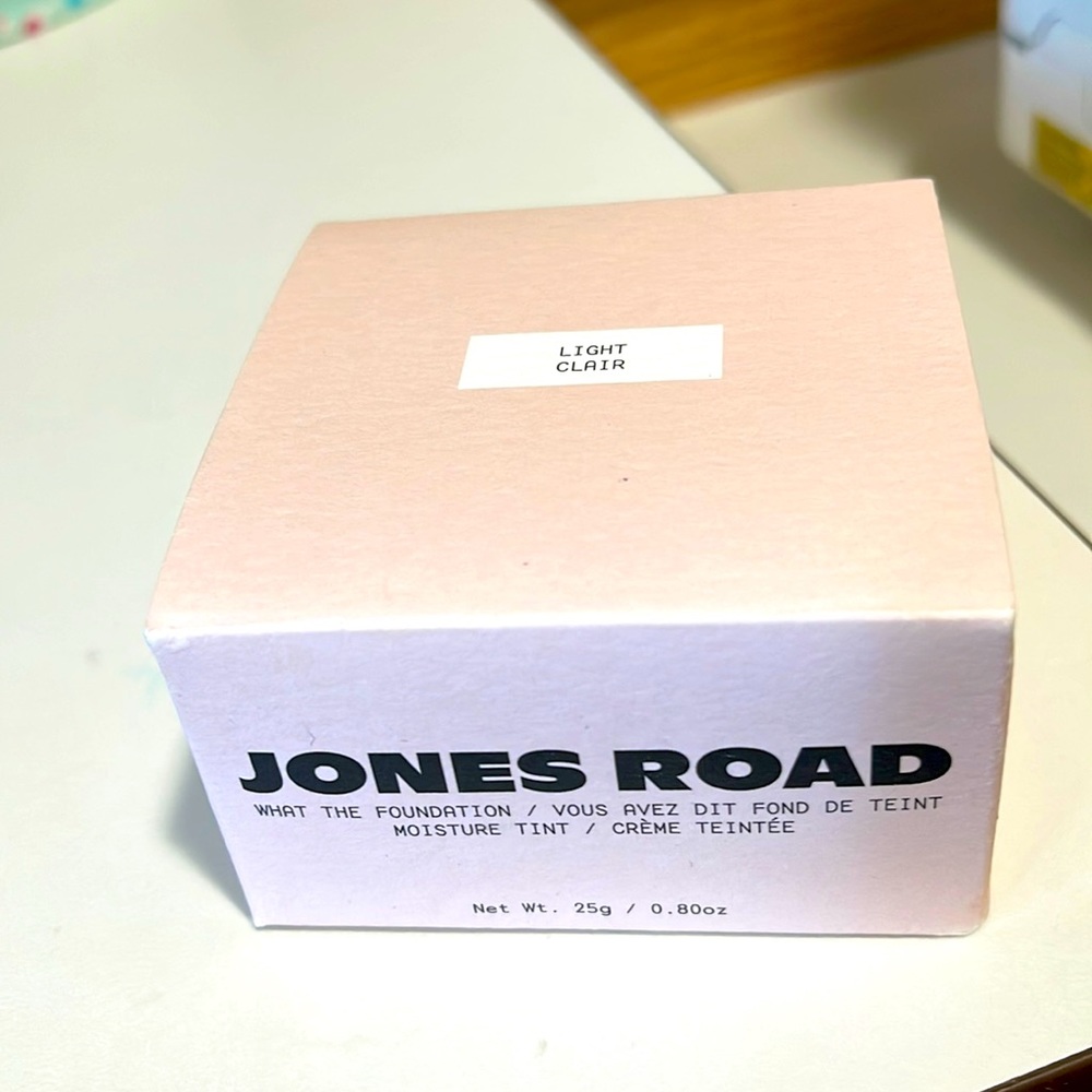 Brand new, unopened Jones Road WTF foundation in shade Light